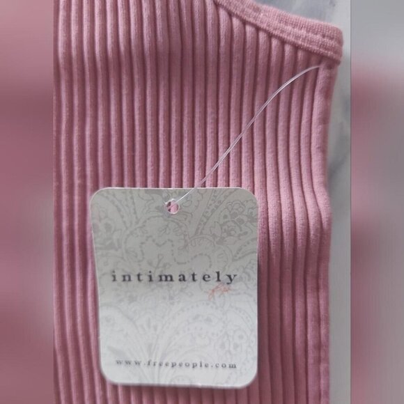 Ribbed Lounge Bodysuit Free People Intimately Soft Pink Casual Lounge Minimalist - Picture 4 of 8